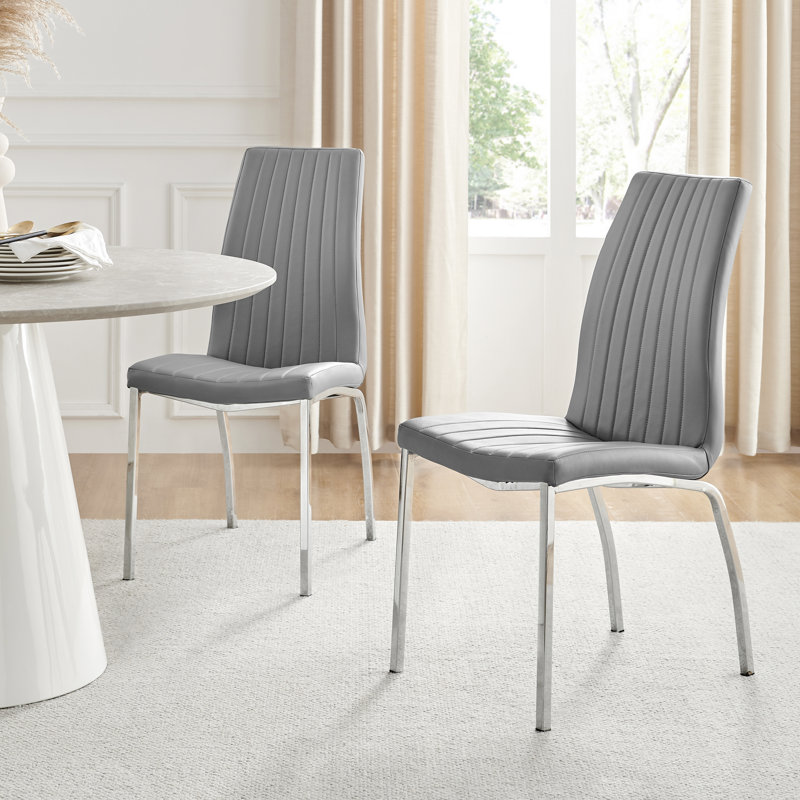 Chaise de salle à manger Simsbury, Gris