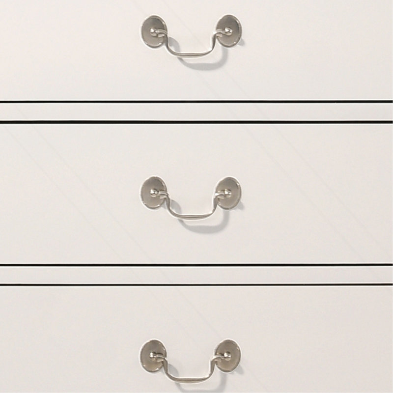 Commode 4 tiroirs Louis Phillipe G3160-BC, Blanc