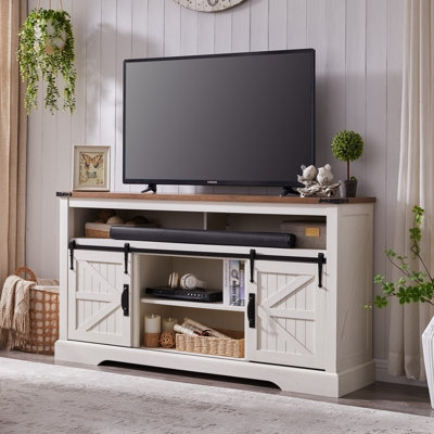 Meuble télé, centre de divertissement pour téléviseur de 65 po ou moins Farmhouse