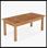 Table de salle à manger 70,9 "en bois pour 6 à 8 personnes