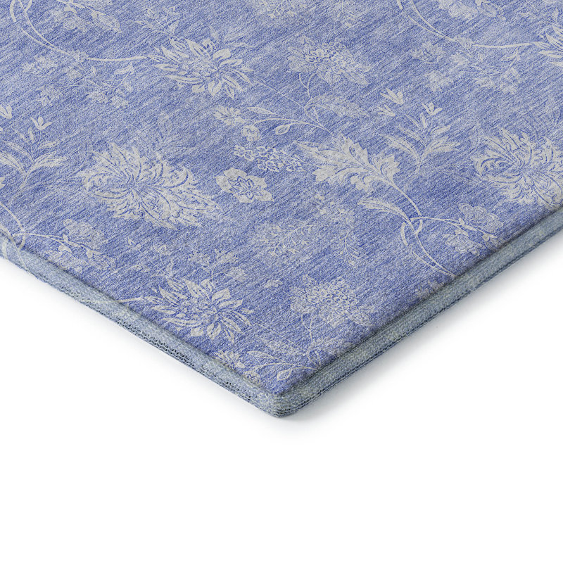 Premium Machine Washable Prisco Sky Rug, Rectangle 10' x 14'