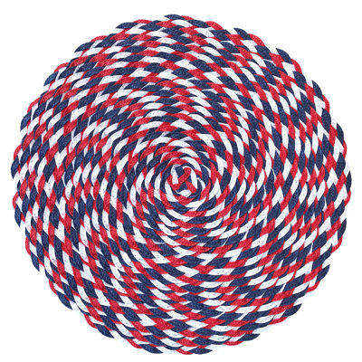 Schexnayder Striped Round Placemat