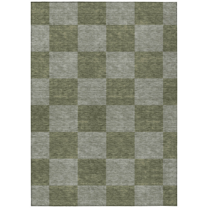 Machine Washable Indoor/Outdoor Micelotta ACN2345 Geometric Rug, Rectangle 2'6" x 3'10"
