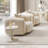 Sassani Accent Chair - Crepe/Gold