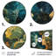 Vert, jaune, astrologie, connexion cosmique, Gémeaux - Astronomie, Gémeaux, art mural, salon-53792961-53792965