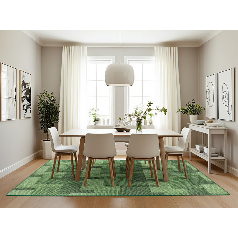 Geometric Indoor Rug, Rectangle 7' x 10'