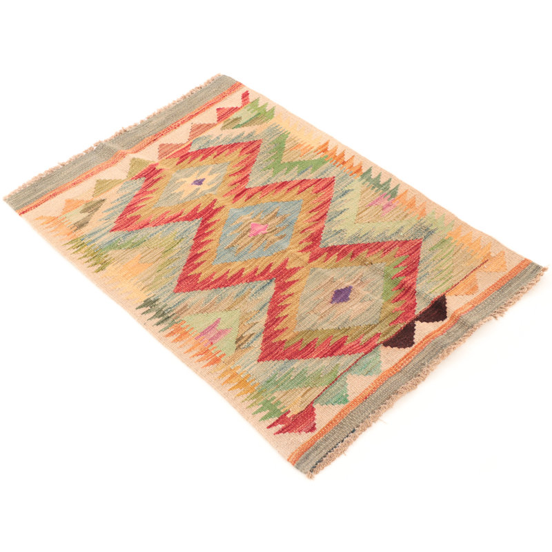 Southwestern Wool Hand Woven 60cm X 90cm Area Rug
