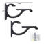 Tablette d'angle en verre Arriella-383648165