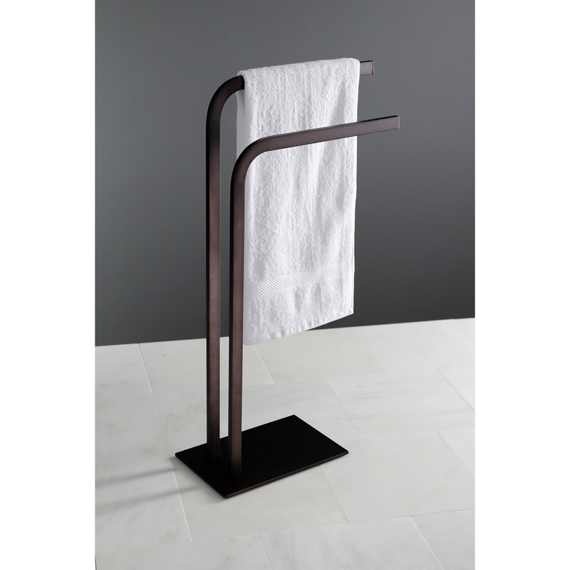 Kingston Brass Edenscape Freestanding Dual Towel Rack, Oil Rubbed Bronze