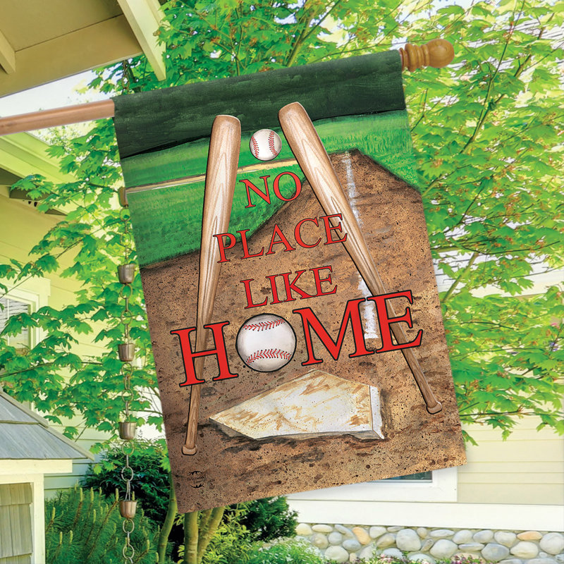 Drapeau de maison de printemps No Place Like Home 28 po x 40 po