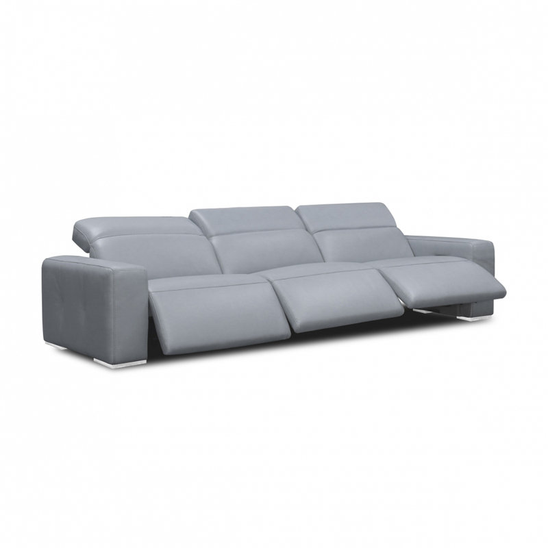 Capri Chaise Sectional, Left Hand Facing, Sky (Dreamer), Stainless Steel