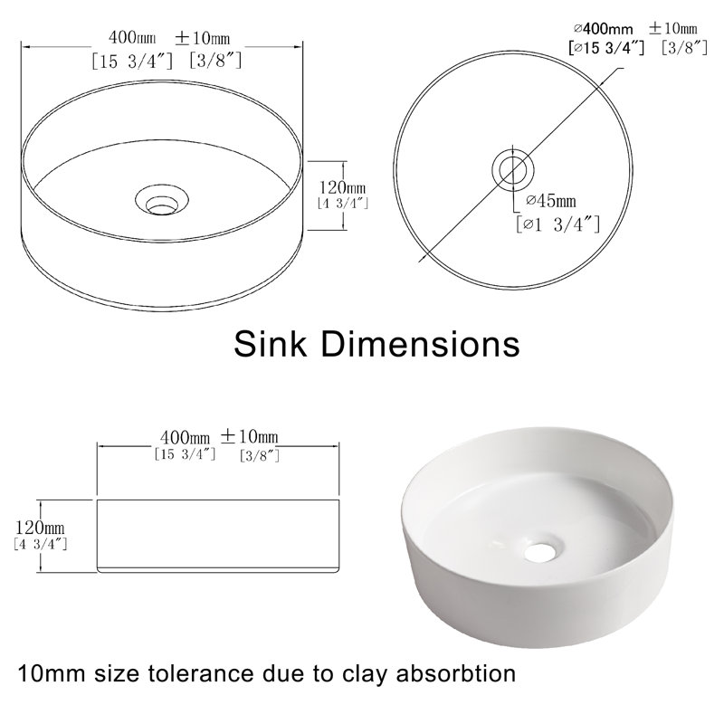 Mackayla 23.6'' Single Bathroom Vanity with Ceramic Top