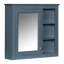 Armoire de rangement murale de salle de bain murale, 30 po x 28 po, miroir polyvalent, design moderne, finition peinte généreuse, tablettes réglables incluses de 28 po, poignée rétro de haute qualité, style, finition