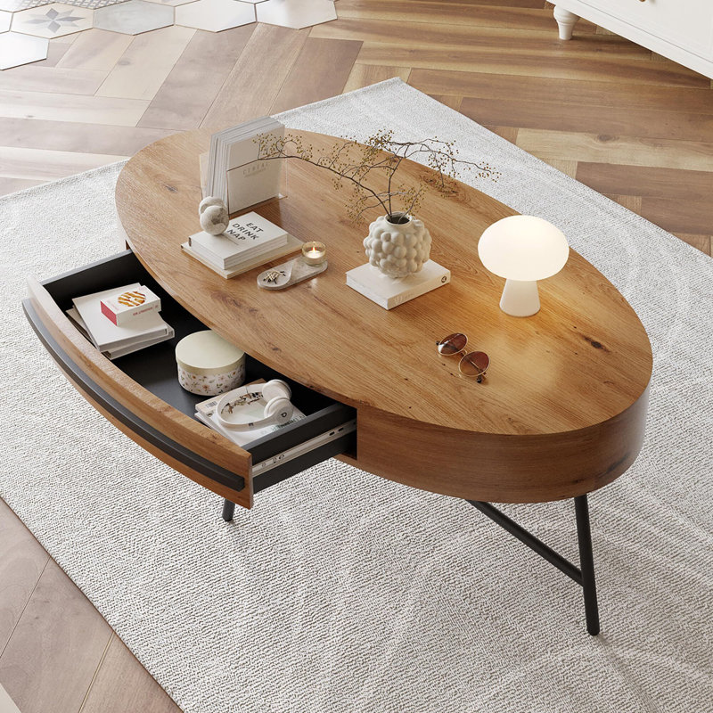 Coffee Table with Storage, Brown