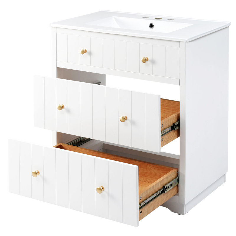 Meuble-lavabo moderne blanc Panzarella