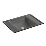 Alteo Metal Rectangular Undermount Bathroom Sink with Overflow