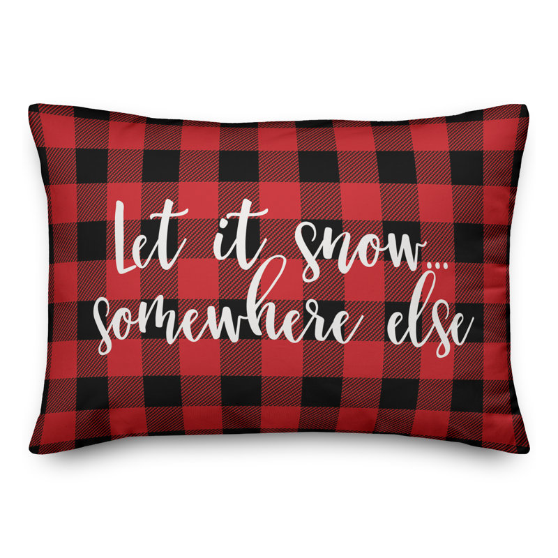 Plaid Throw Pillow