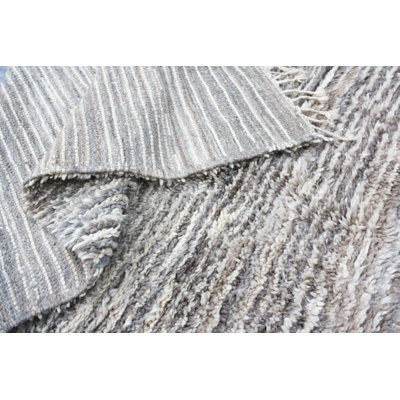 One-of-a-Kind Rectangle 5' X 8'8" 1980s Wool Area Rug Brown/Beige/Tan