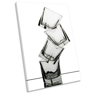 Shot Glasses Kitchen - Wrapped Canvas Print