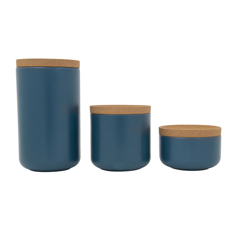 Ensemble de 3 pots en céramique Kamenstein, Teal