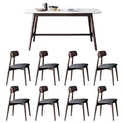 Petite table de salle à manger rectangulaire et chaise