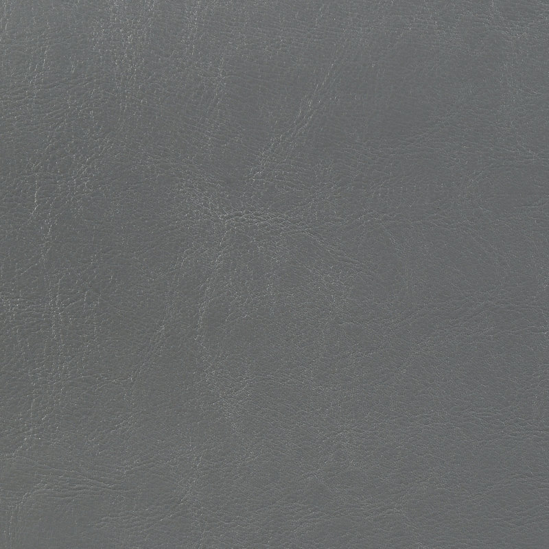 Mielke Vegan Leather Standard Bed, Gray, Queen