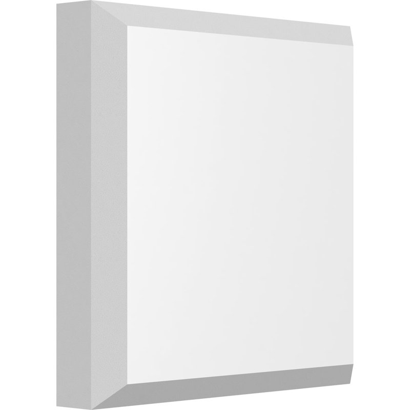 Rosette standard Sedgwick avec bord biseauté, H 4 po x l 4 po x p 0,75 po