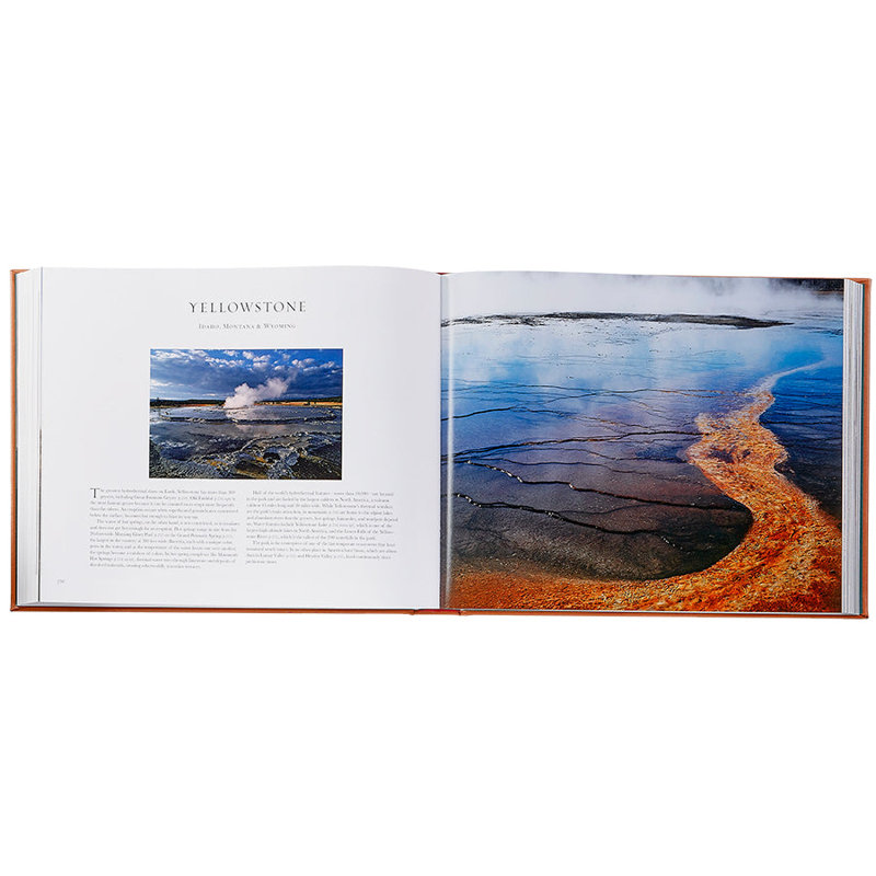 Graphic Image Treasured Lands, CoffeeTable Book, Leather, Tan