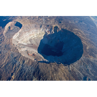 Volcano Crater - Wrapped Canvas Rectangle Print