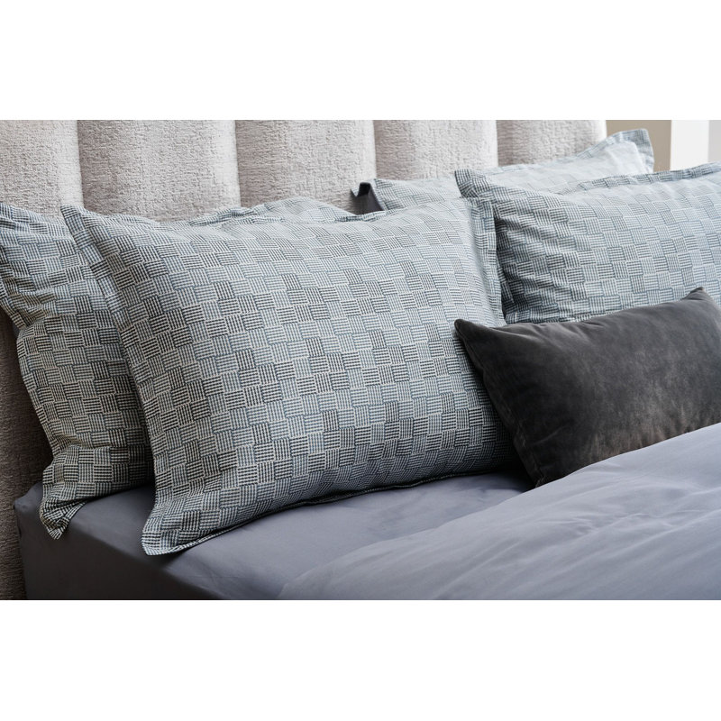 4-Piece Tartan Linen Bedding Set, Queen