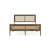 Martha Stewart Jax Wooden Platform Bed With Rattan Inset Headboard And Footboard-97967486-97967483