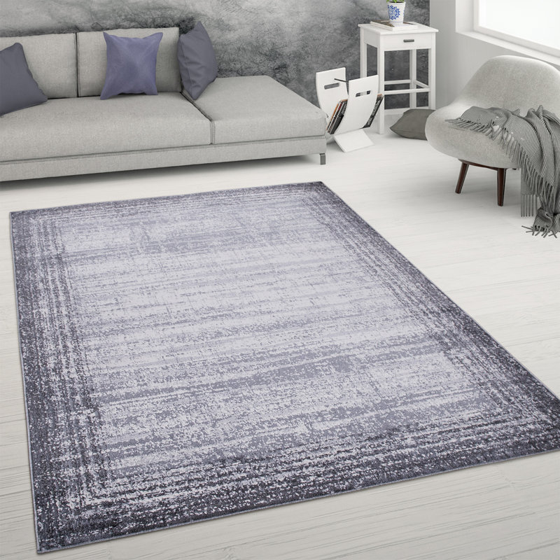 Basehor Geometric Shag Area Rug, Rectangle 60 x 100cm