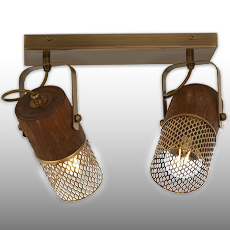 Plafonnier semi-encastré 2 lumières