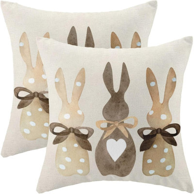  Housse de coussin réversible à pois Floral