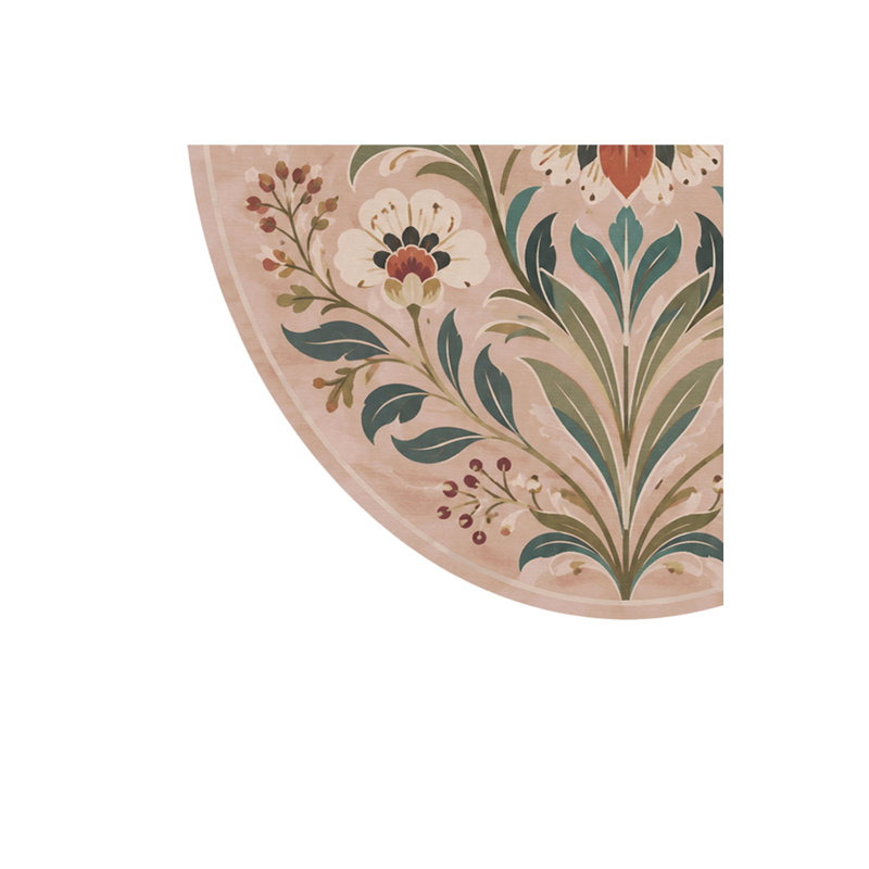 Tapis beige tissé à motif de poissons Mosso, 4 pi 11 po x 7 pi 7 po