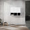 Steinmann Bathroom Side Cabinet,3-Soft Close Doors, Float Mounting Design