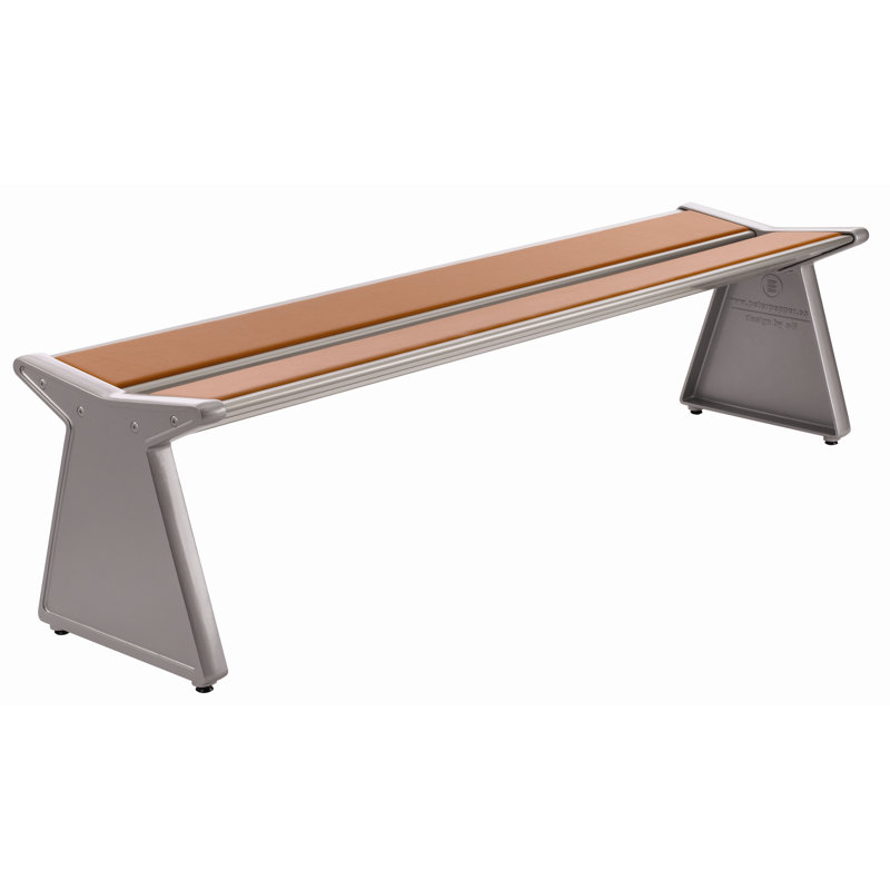 Banc en métal à oreilles, H 18 po x l 84 po x P 18 po