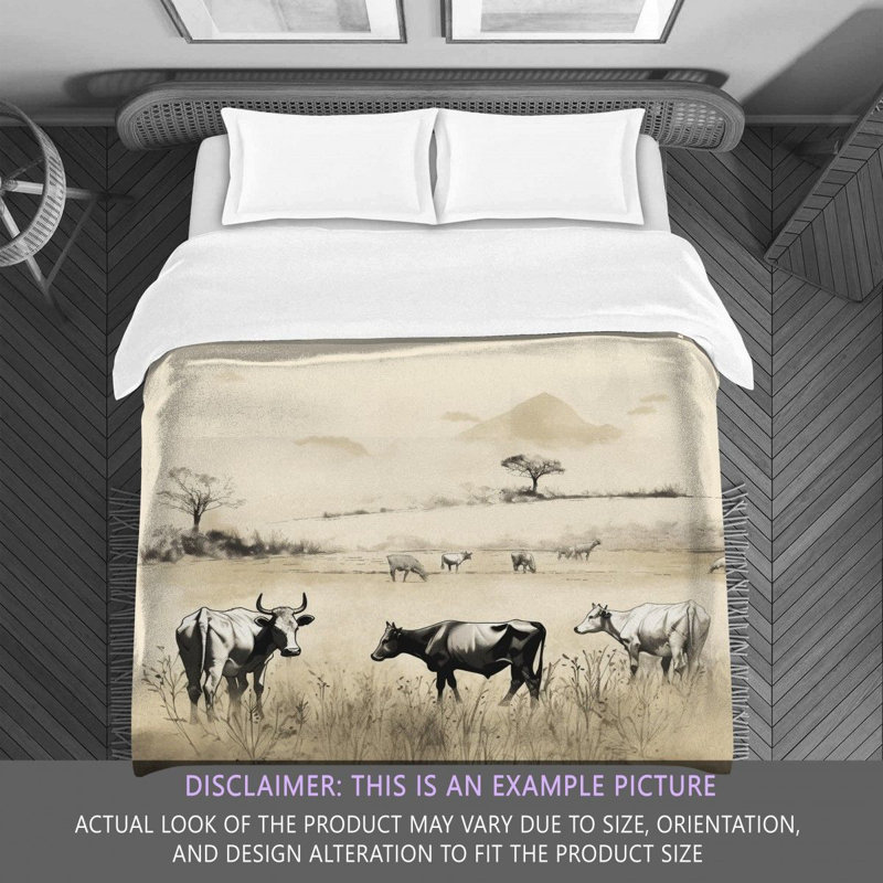 Cow Farm Bedding, Queen Comforter