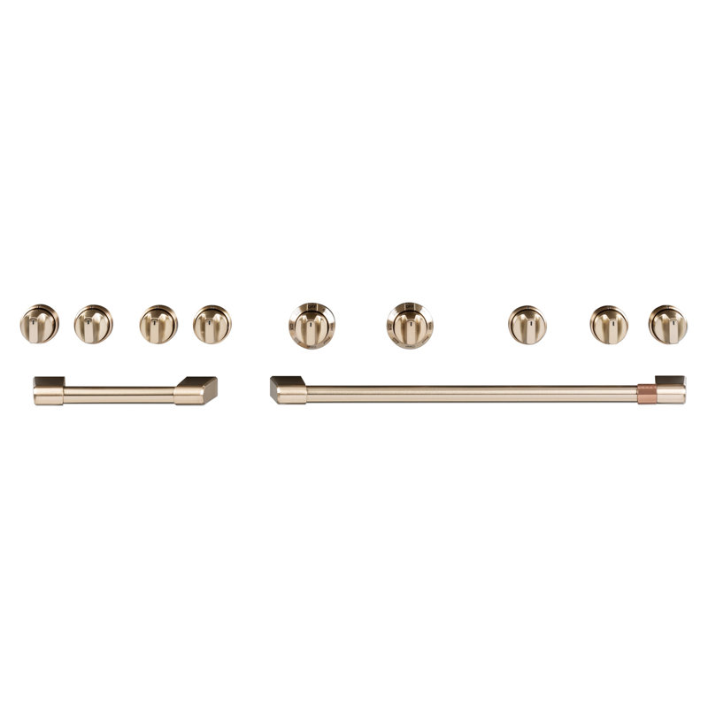 Café™ 48” Brushed Bronze Handle & Knob Set for Pro Range and Rangetop, Brushed Bronze