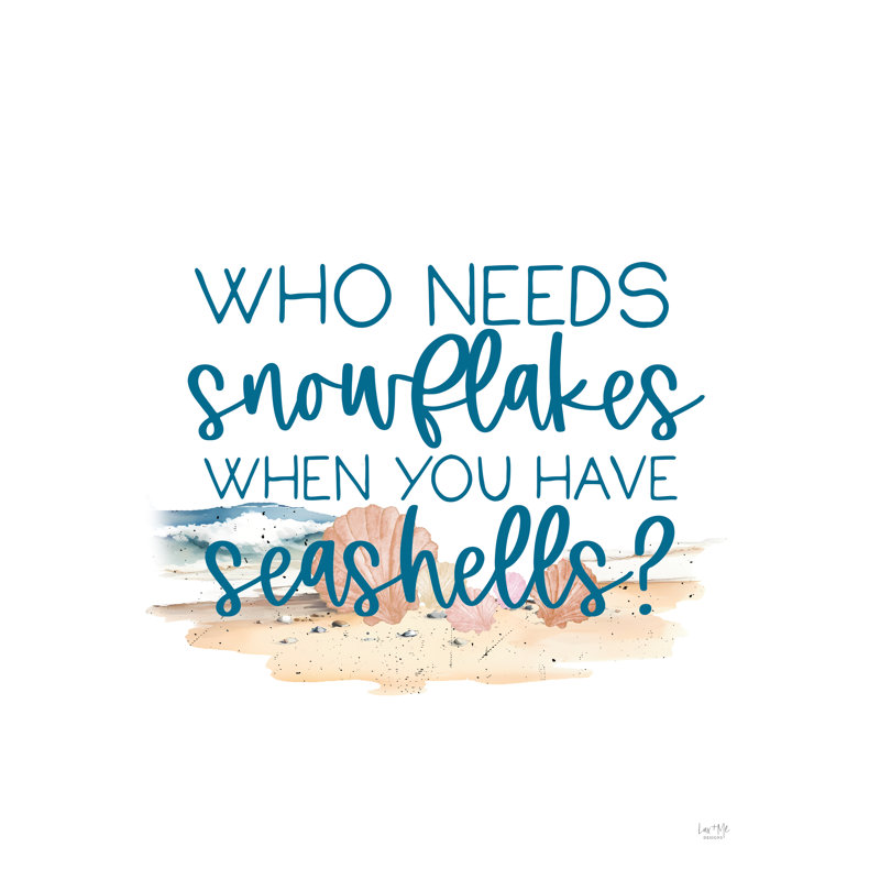 «Who Needs Snowflakes On Canvas» par Lux + Me Designs Print, H 12 po x l 8 po x P 1,25 po