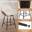 Swivel Counter Stool with Metal Frame
