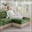 Canapé modulaire en L avec repose-pieds Chesterfield-1362351766
