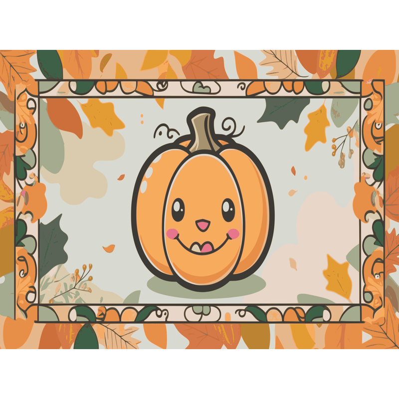 Tapis de vacances d'Halloween The Holiday Aisle®, Rectangulaire 2 pi x 3 pi