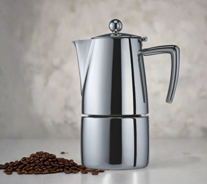 Machine à espresso Cuisinox Milano, 6 tasses, Miroir poli