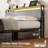 Annice Bed Frame with LED Light and Charging Station,Metal Platform with Power Outlets,Noiseless,No Spring Box Needed-961701106-987542975