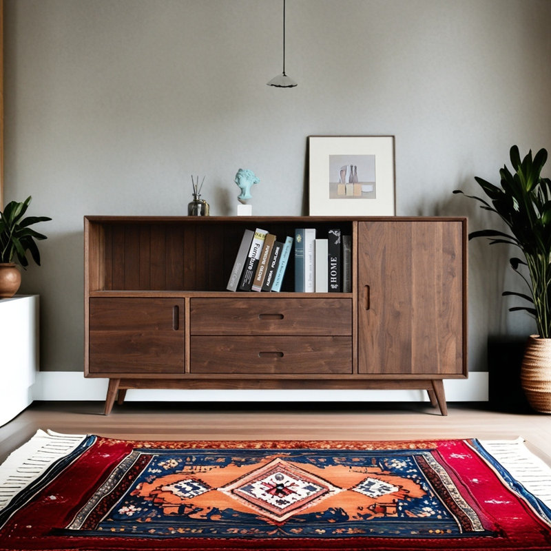 Solid wood light luxury style bookcase