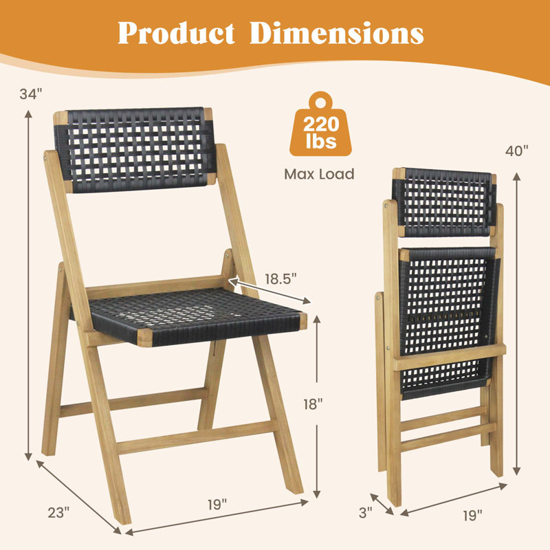 Chaise d'appoint de patio Amary
