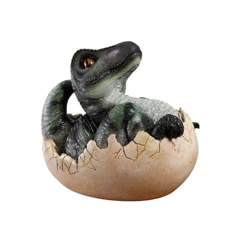 Statue T-Rex œuf de dinosaure à couver taille réelle