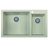 33.88'' L Double Bowl Granite Kitchen Sink-20524776