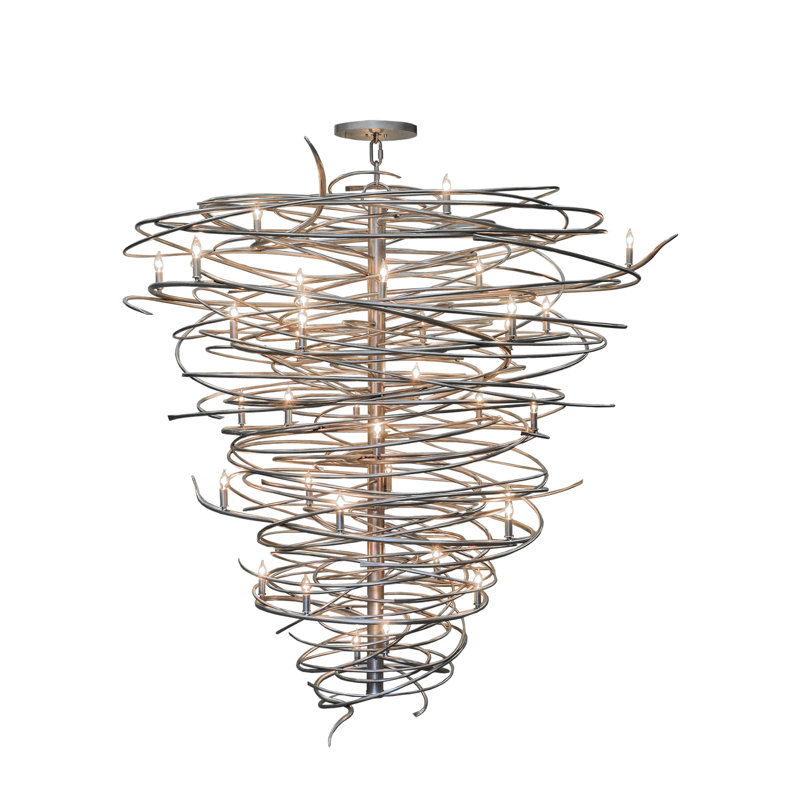 Cyclone 36 - Light Dimmable Tiered Chandelier
